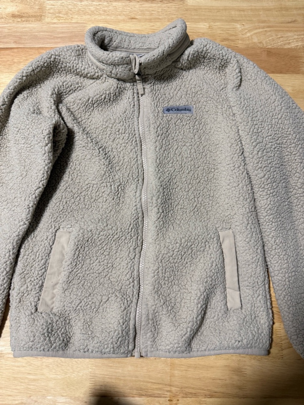 Columbia Kids Light Gray Sherpa Puffer Jacket
